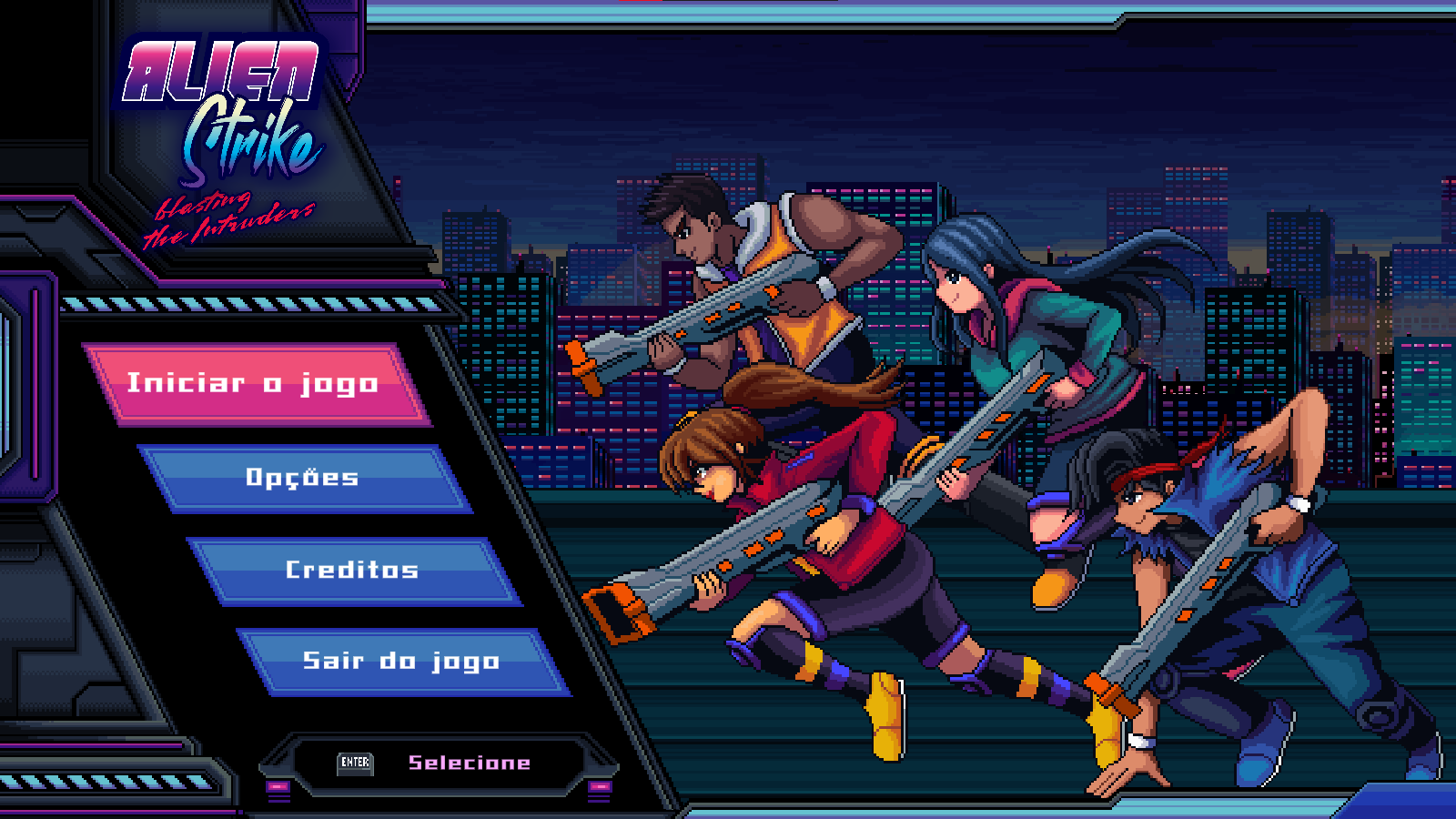 Alien Strike: Blasting the Intruders Screenshot